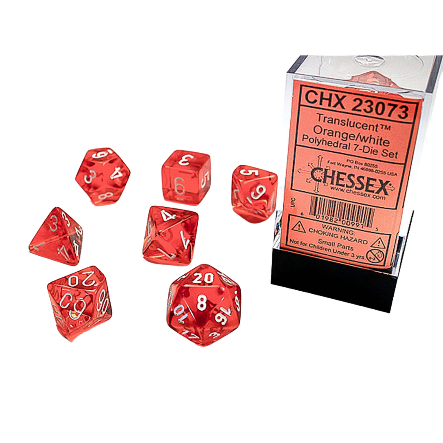 Chessex RPG 7 Oransje/Hvit